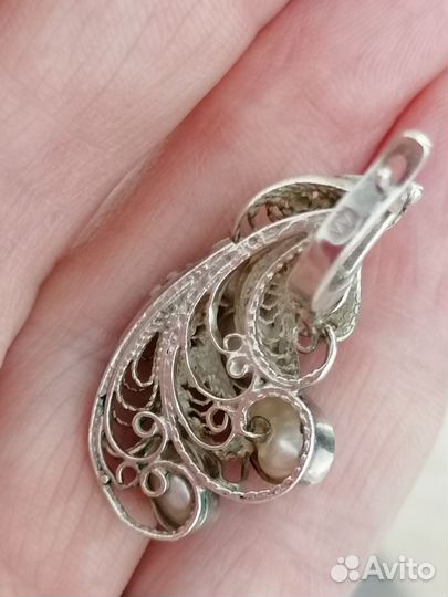 Комплект серьги, перстень