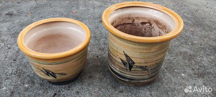 Керамические горшки большие