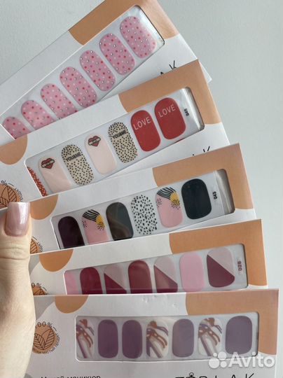 Лаковые полоски пленки для ногтей TOP LAK