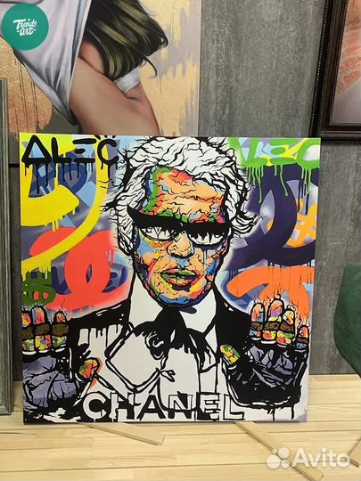 Модные арт картины акрилом под заказ лофт