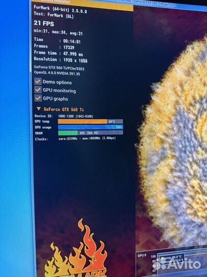 Видеокарта Asus GTX560Ti