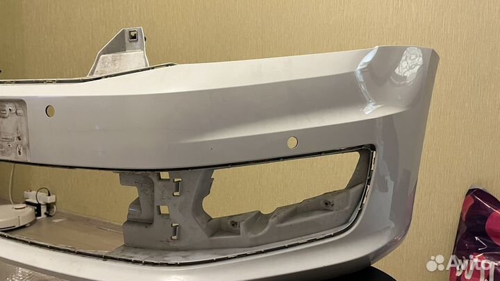 Бампер передний на volkswagen polo под парктроники