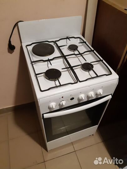 Плита газовая с одной электрической камфоркой