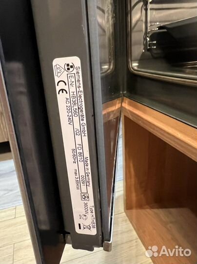 Духовой шкаф Siemens Германии