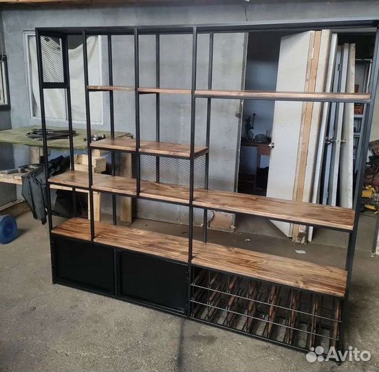 Стеллаж в стиле лофт