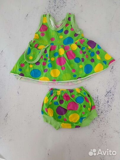 Вещи пакетом на девочку 0-6 мес на лето