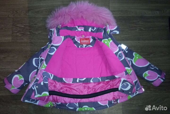Зимний костюм для девочки на рост 98