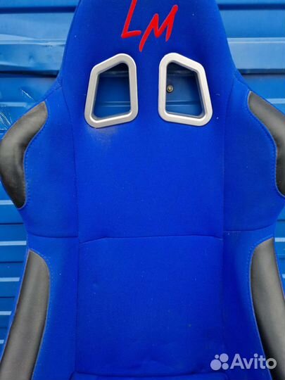 Сидение спортивное, Ковш LM, синий с салазками