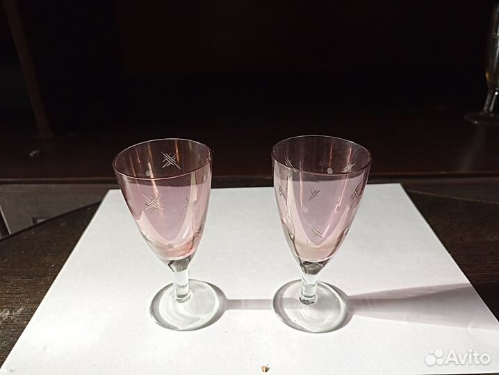 Посуда СССР цветное стекло