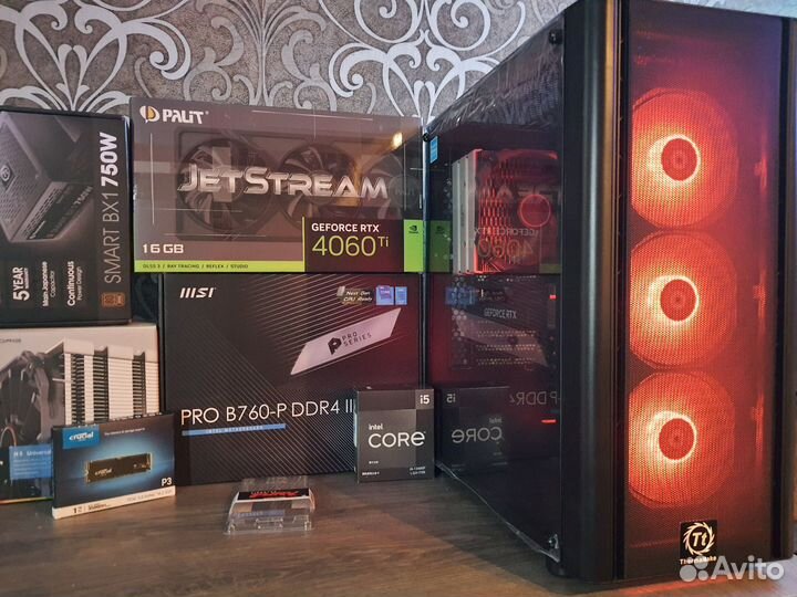 Мощный Пк RTX4070 12GB+Core i5 13490F/B760/750W