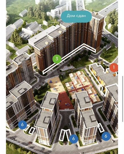 2-к. квартира, 50,2 м², 12/17 эт.