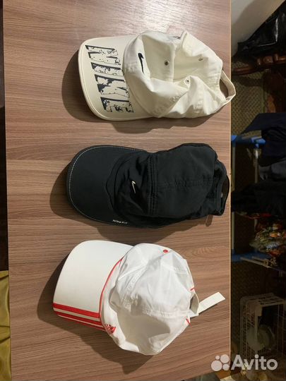 Бейсболки женские Nike Adidas 3 шт Оригинал Лот