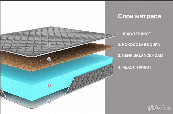 Матрас ортопедический 160х200