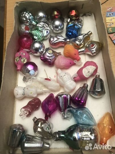 Елочные игрушки СССР Малютка.набор и отдельные игр