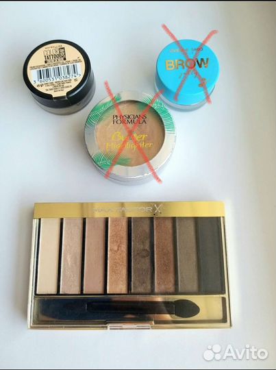 Тени Max factor, Maybelline набор косметики