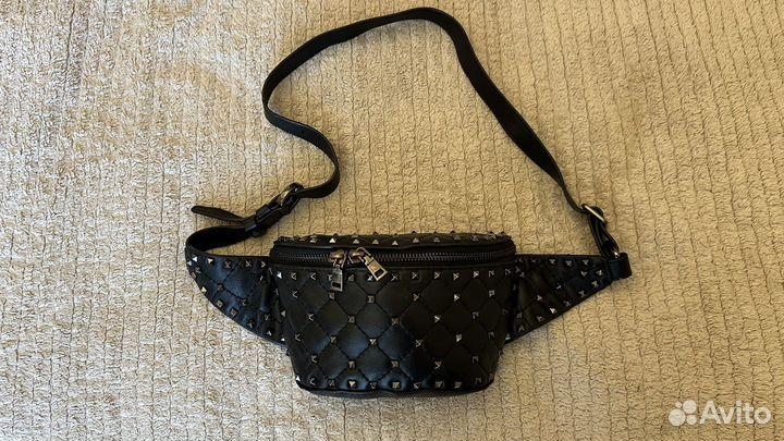 Сумка натуральная кожа напоясная