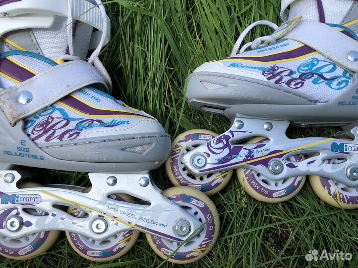 Детские раздвижные ролики 26 31 роликовые коньки