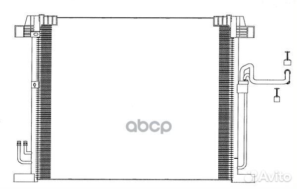 Радиатор кондиционера 52519802 Sakura