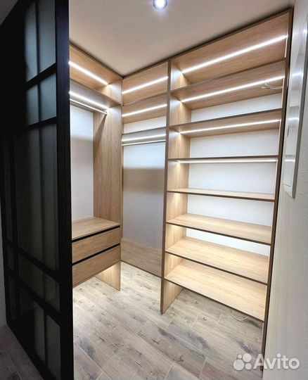 Гардеробная встроенная на заказ