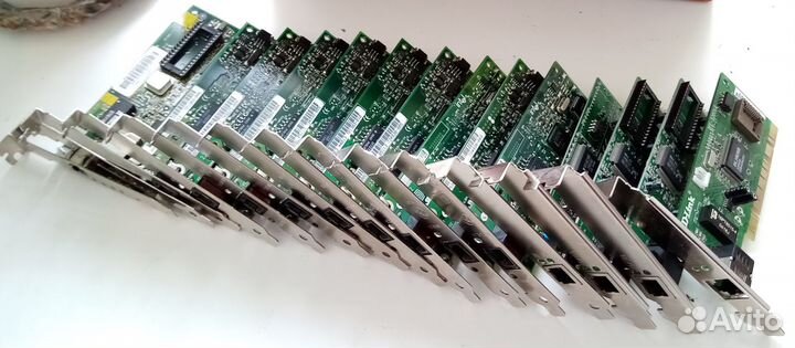 Сетевые карты PCI 100/1000 мбит/c (15 штук)