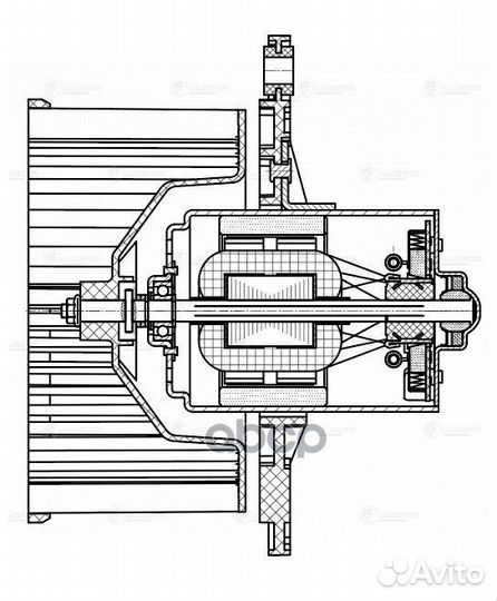 Мотор отопителя 2123,1117-1119 luzar (универсал