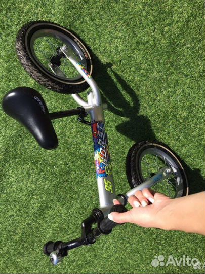 Беговел Horst 95, серебристый