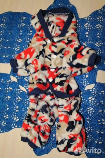 Комбинезон для собак мелких пород флисовый