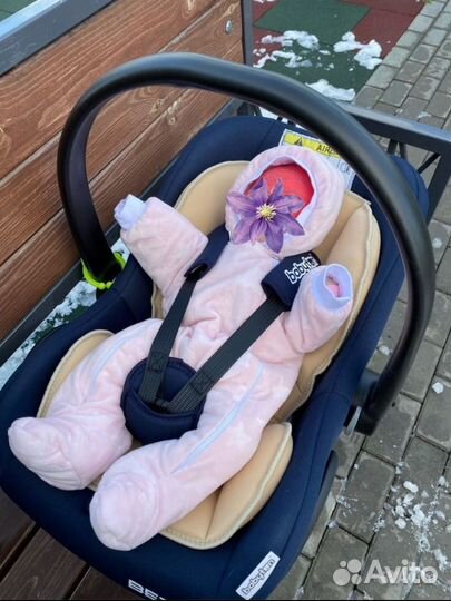 Автолюлька от 0 с вкладышем для новорожденного