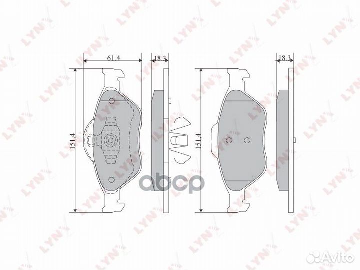 Колодки тормозные передние подходит для ford Fu