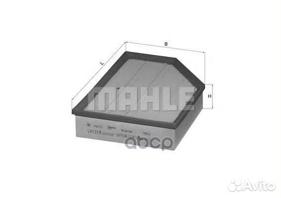 Фильтр воздушный lx1219 Mahle/Knecht
