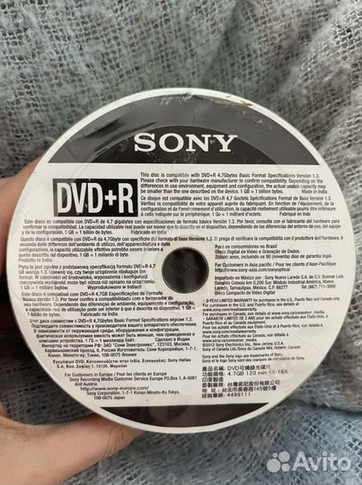 Диски болванки dvd+r