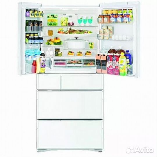 Холодильник hitachi R-G630GU XW (Crystal White)