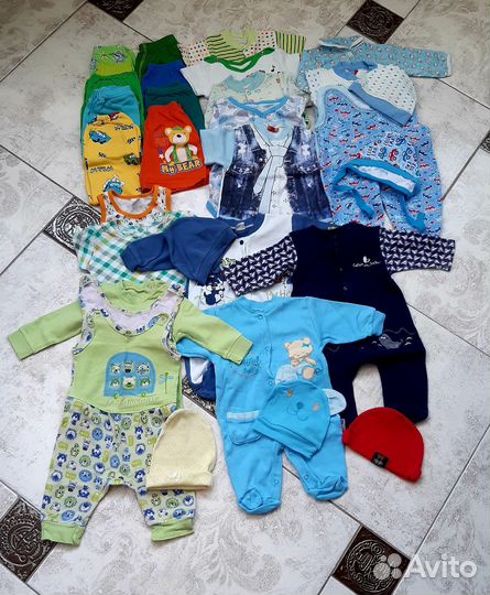 Детские вещи на мальчика от 0 до 1года