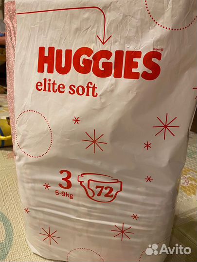 Подгузники Huggies Elite Soft 3