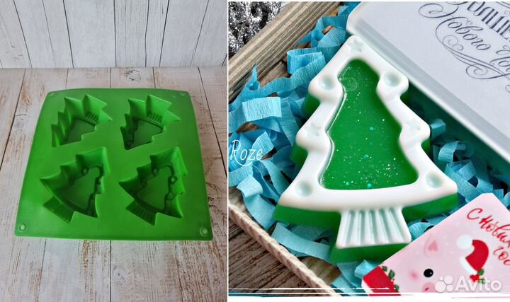 Силиконовые формы для мыла (Новый год)