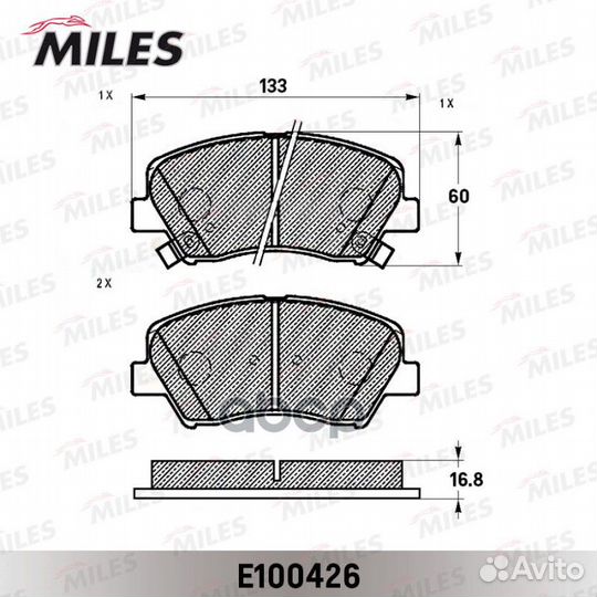 Колодки тормозные hyundai i30/elantra 11/ceed