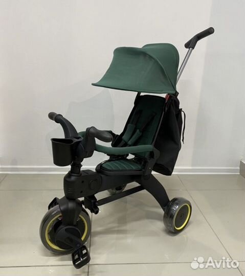 Трехколесный велосипед складной luxmom black