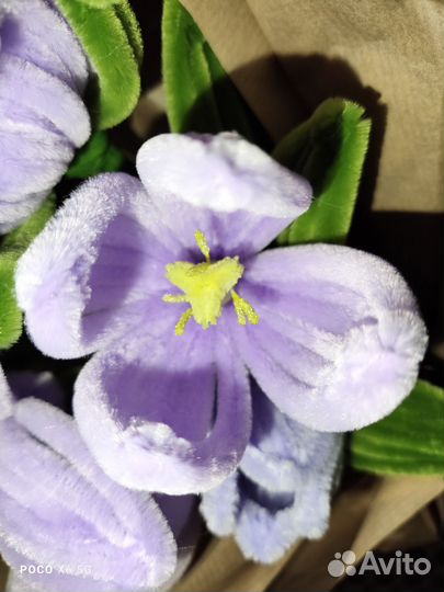 Букет цветов (тюльпаны, розы) ручной работы