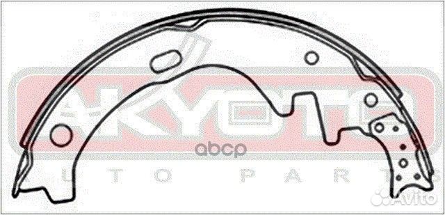 Колодки тормозные барабанные задние AKS-2008 AK