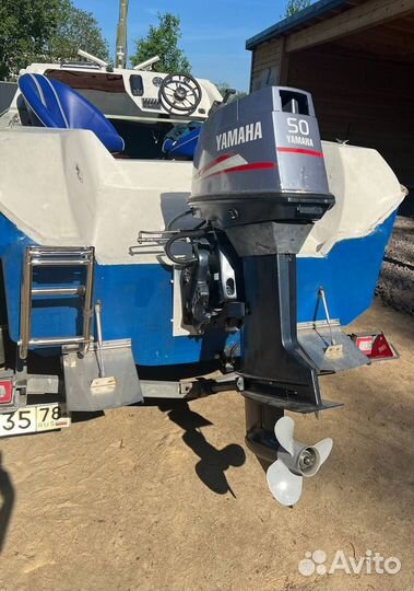 Катер Ладога 2 с мотором yamaha 50