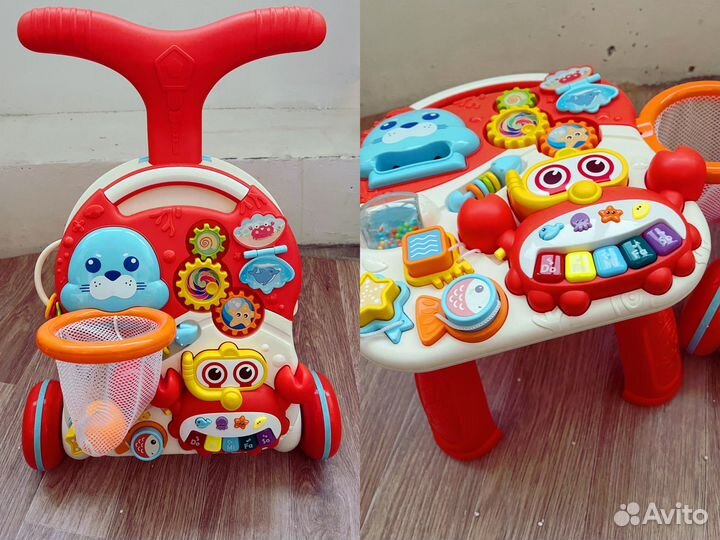 Ходунки каталка 3 в 1