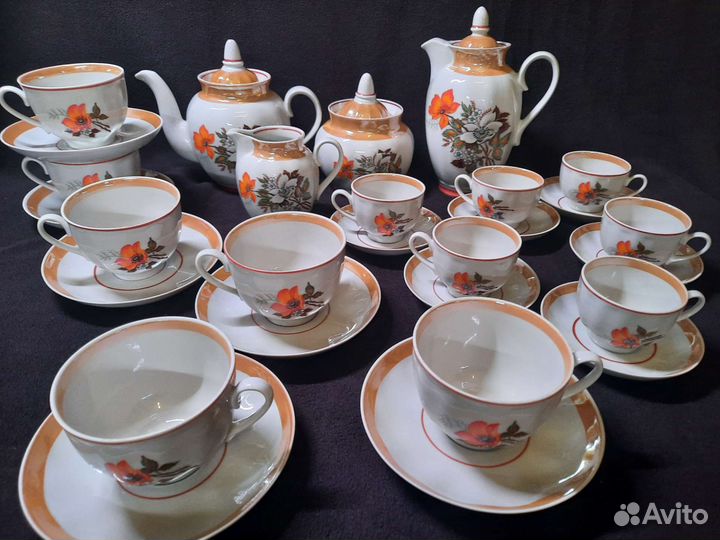 Чайно кофейный сервиз дулево