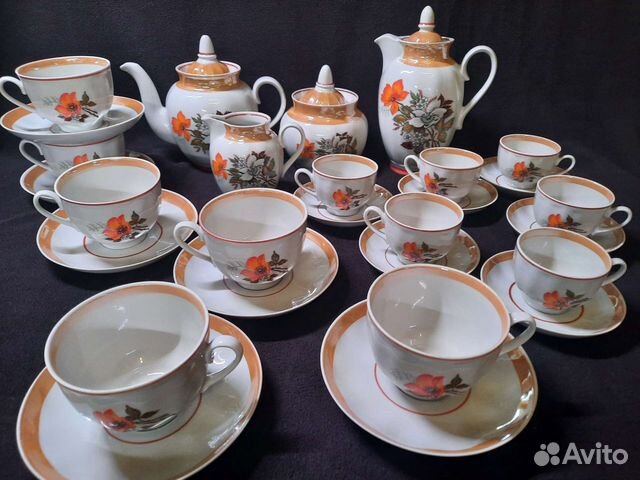 Чайно кофейный сервиз дулево