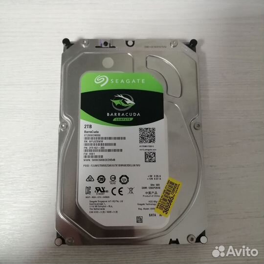 Жёсткий диск 2tb seagate barracuda st2000dm008