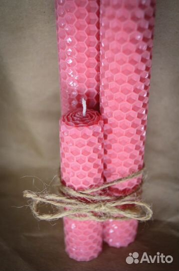 Свеча из вощины Свеча романтическая