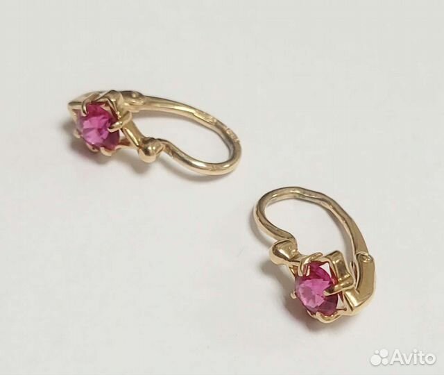 Серьги Золото Советской 585пробы