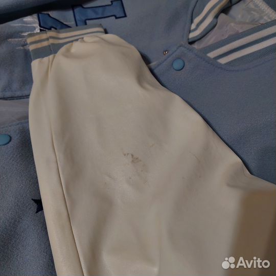 Бомбер унисекс голубой XXL