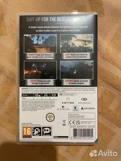 Nintendo switch Crysis
