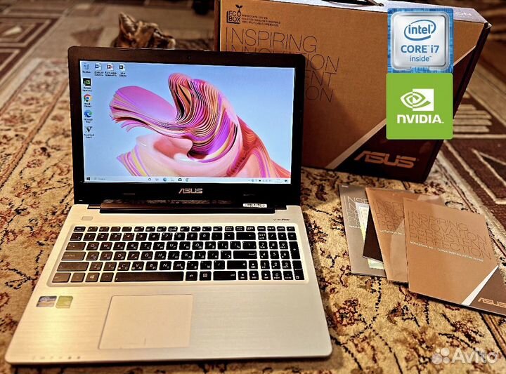 Игровой Ноутбук Asus core i7/8гб/ssd/GT 740m