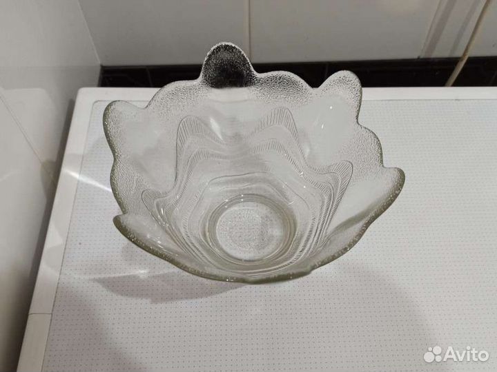 Ваза салатник стекло СССР винтаж